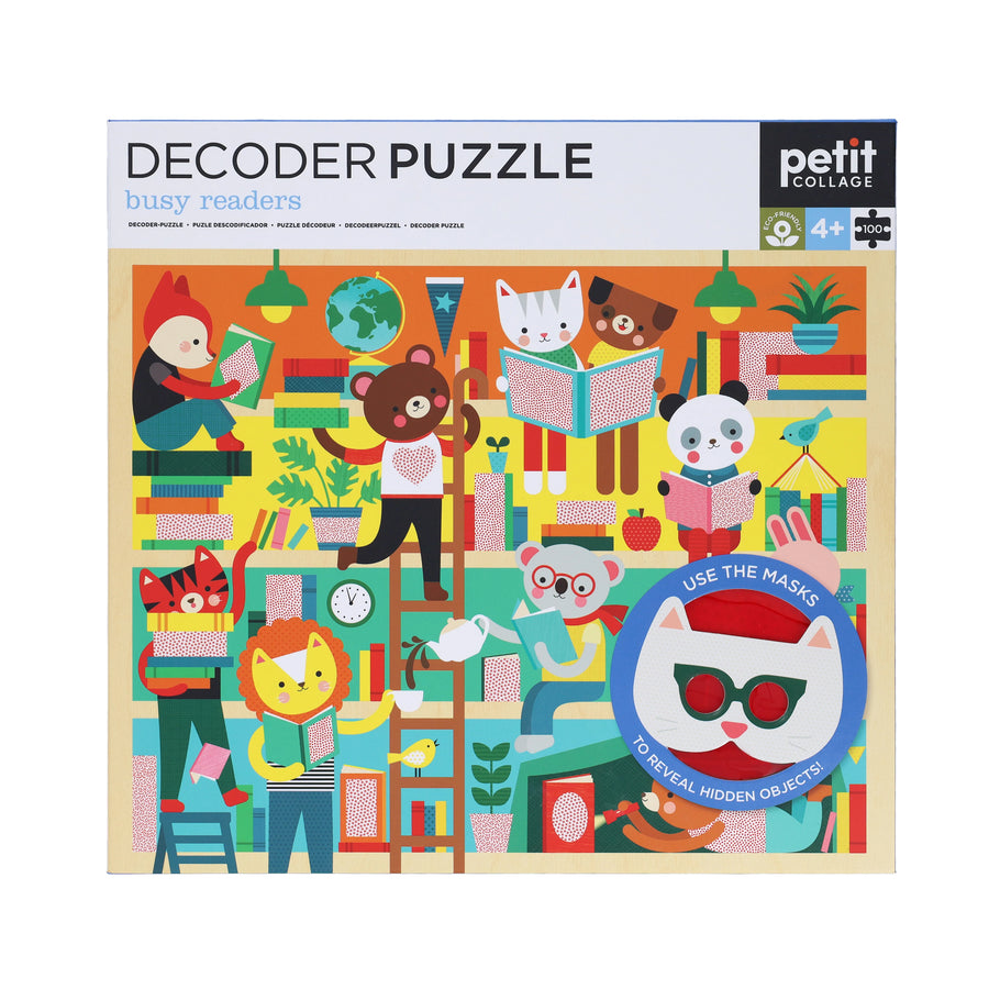 Petit Collage Busy Readers 100-Piece Decoder Puzzle (Copy) |Mockingbird Baby & Kids