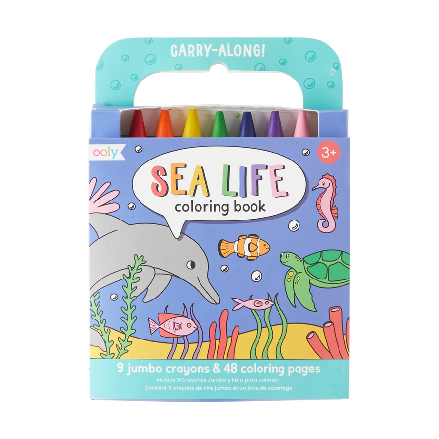 Ooly Carry Along Coloring Book Set - Sea Life |Mockingbird Baby & Kids