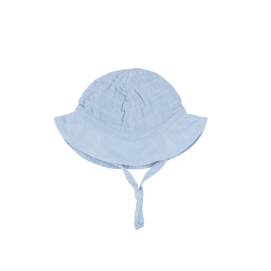 Angel Dear Dusty Blue Muslin Sun Hat |Mockingbird Baby & Kids