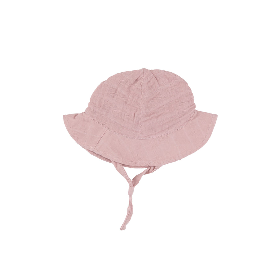 Angel Dear Dusty Pink Organic Muslin Sun Hat |Mockingbird Baby & Kids