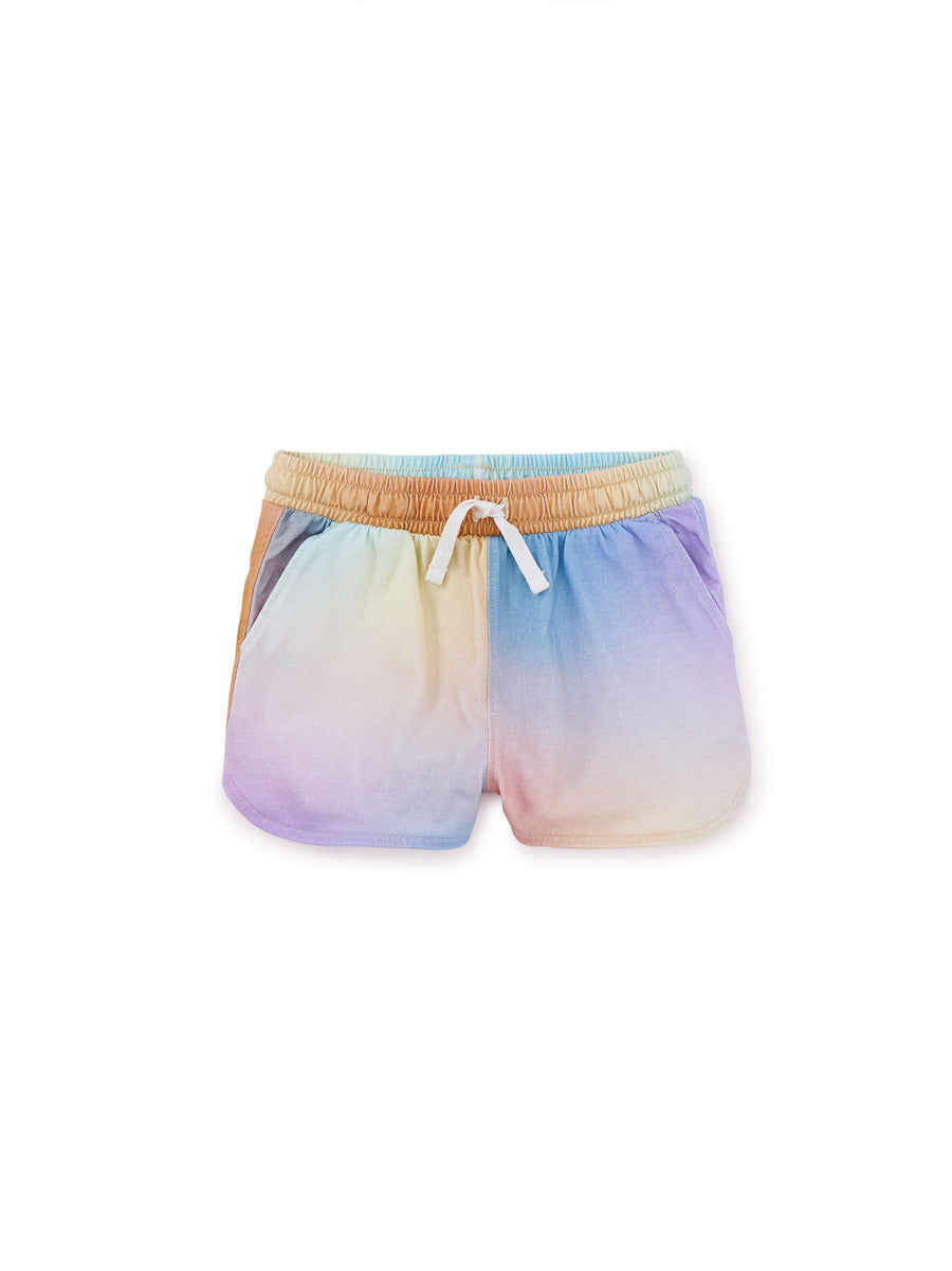 Tea Collection Tie Waist Shorts, Rainbow Gradient |Mockingbird Baby & Kids