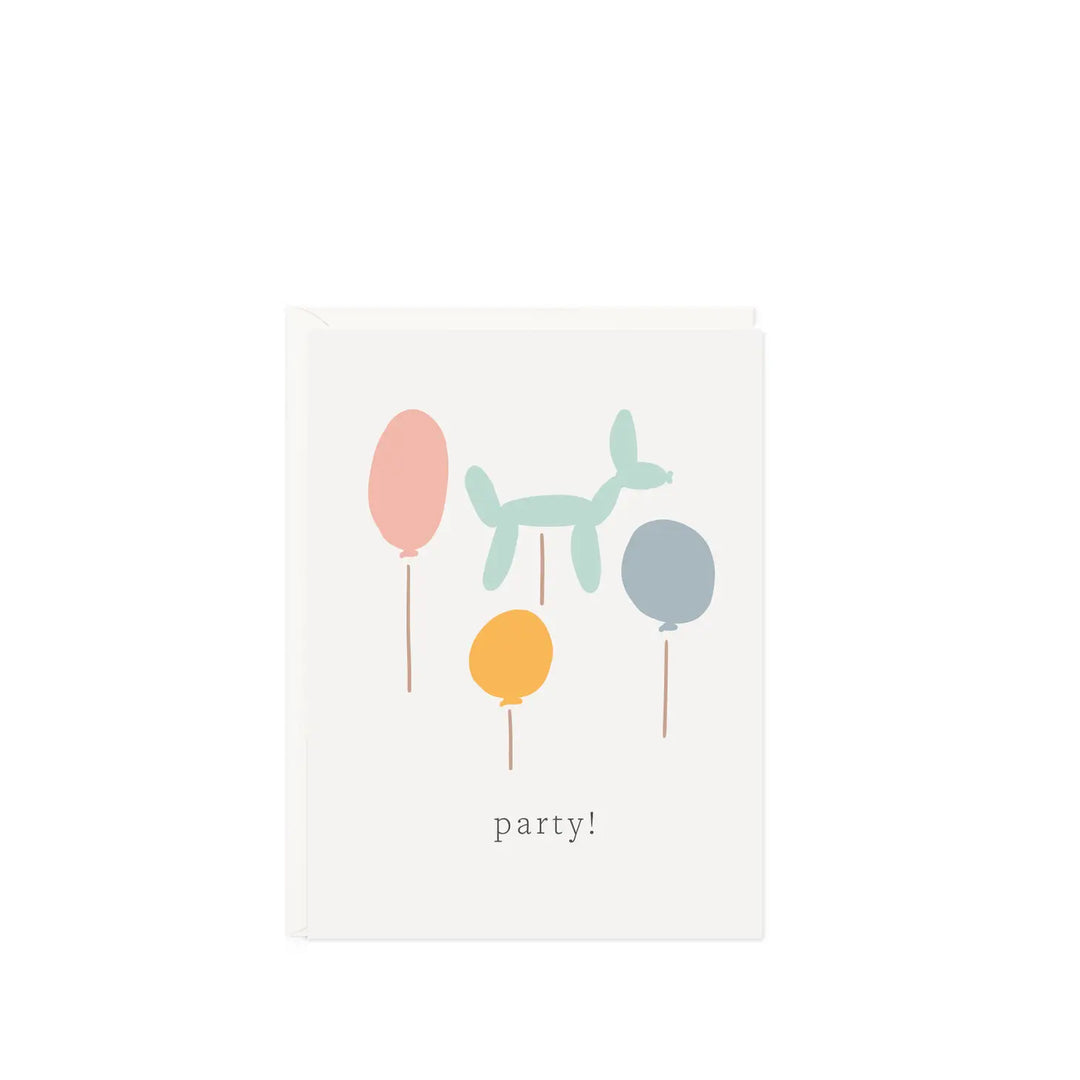Ramona & Ruth Party Balloons Mini Card |Mockingbird Baby & Kids