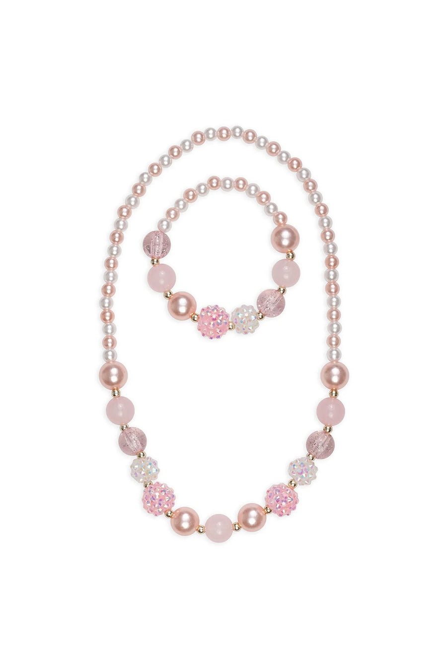 Great Pretenders Pearly Pink Bracelet & Necklace Set |Mockingbird Baby & Kids