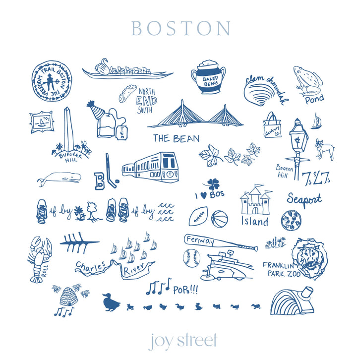 Boston Baby Blanket, Sailor Blue