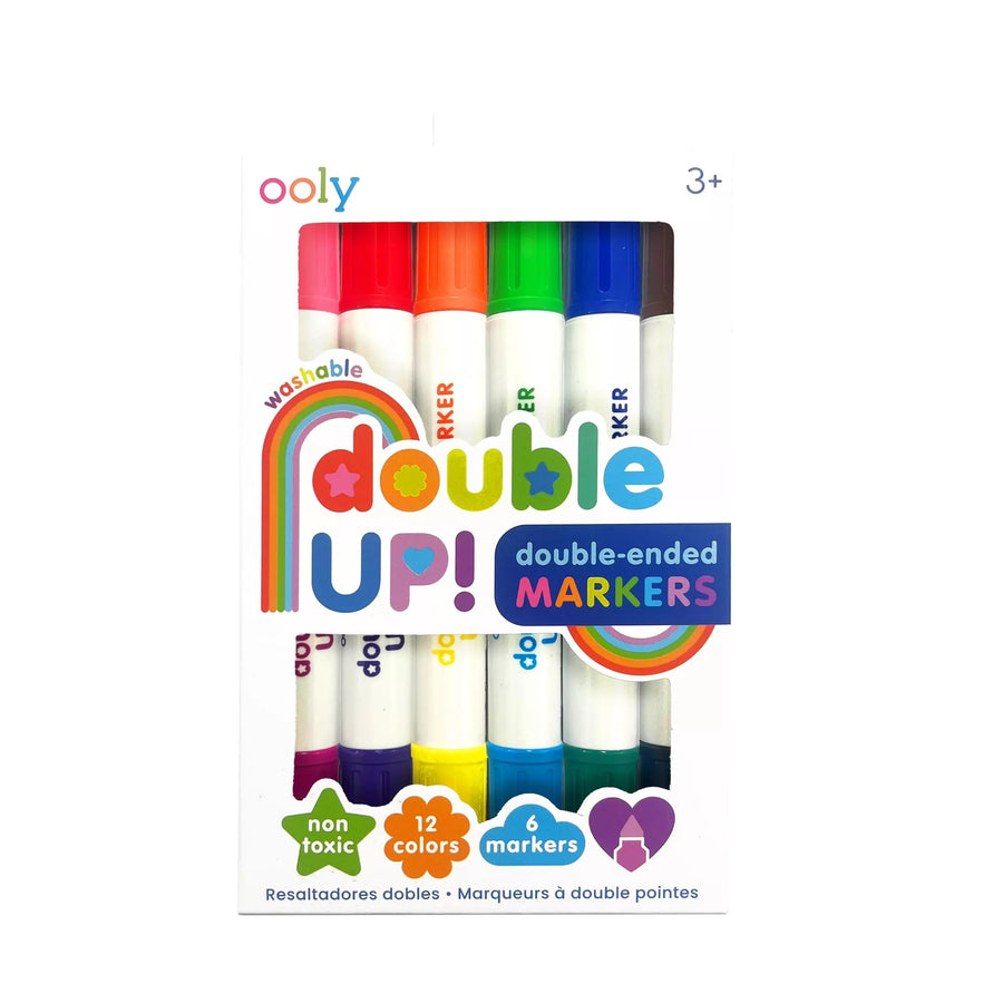 Ooly Double Up Double Ended Markers, Set of 6 |Mockingbird Baby & Kids