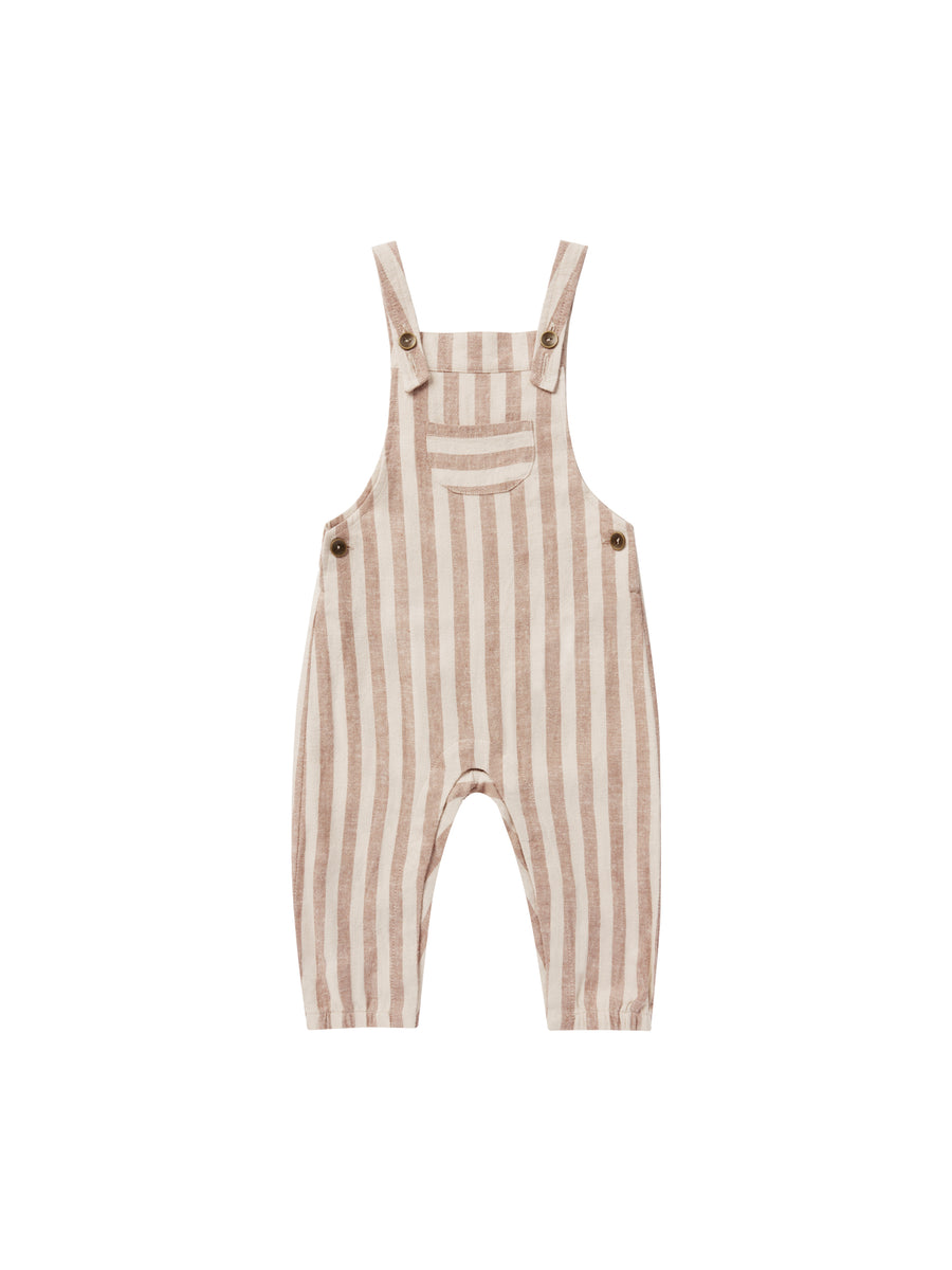 Rylee + Cru Baby Overall, Clay Stripe |Mockingbird Baby & Kids