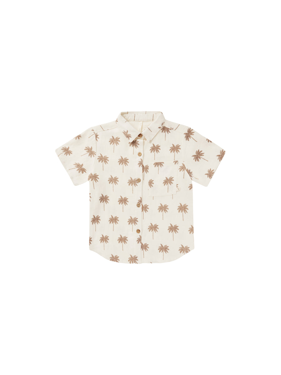 Rylee + Cru Paradise Collared Short Sleeve Shirt |Mockingbird Baby & Kids