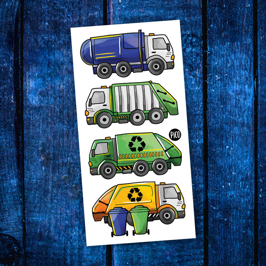 Pico Recycling Truck Tattoos |Mockingbird Baby & Kids