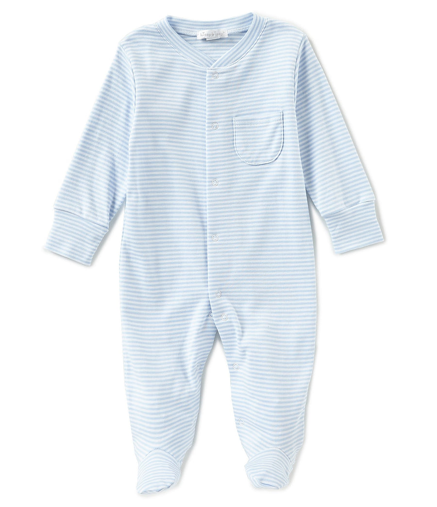 Kissy Kissy Preemie Stripes Footie, Light Blue |Mockingbird Baby & Kids