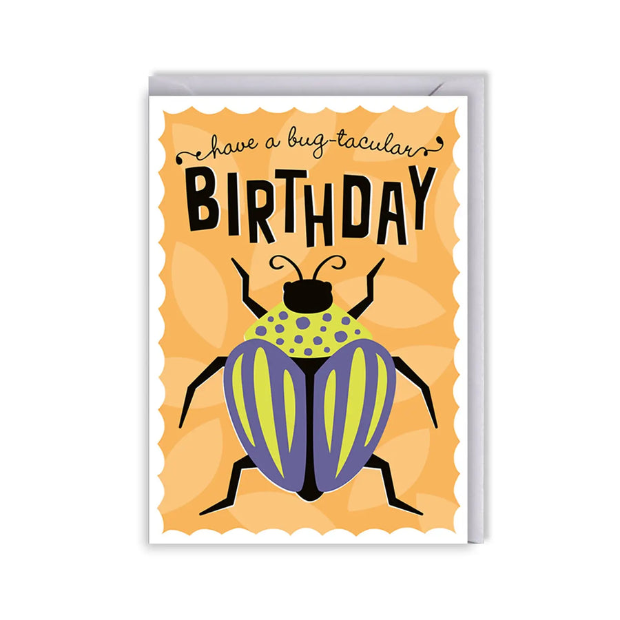 9th Letter Press Bug Birthday Card |Mockingbird Baby & Kids