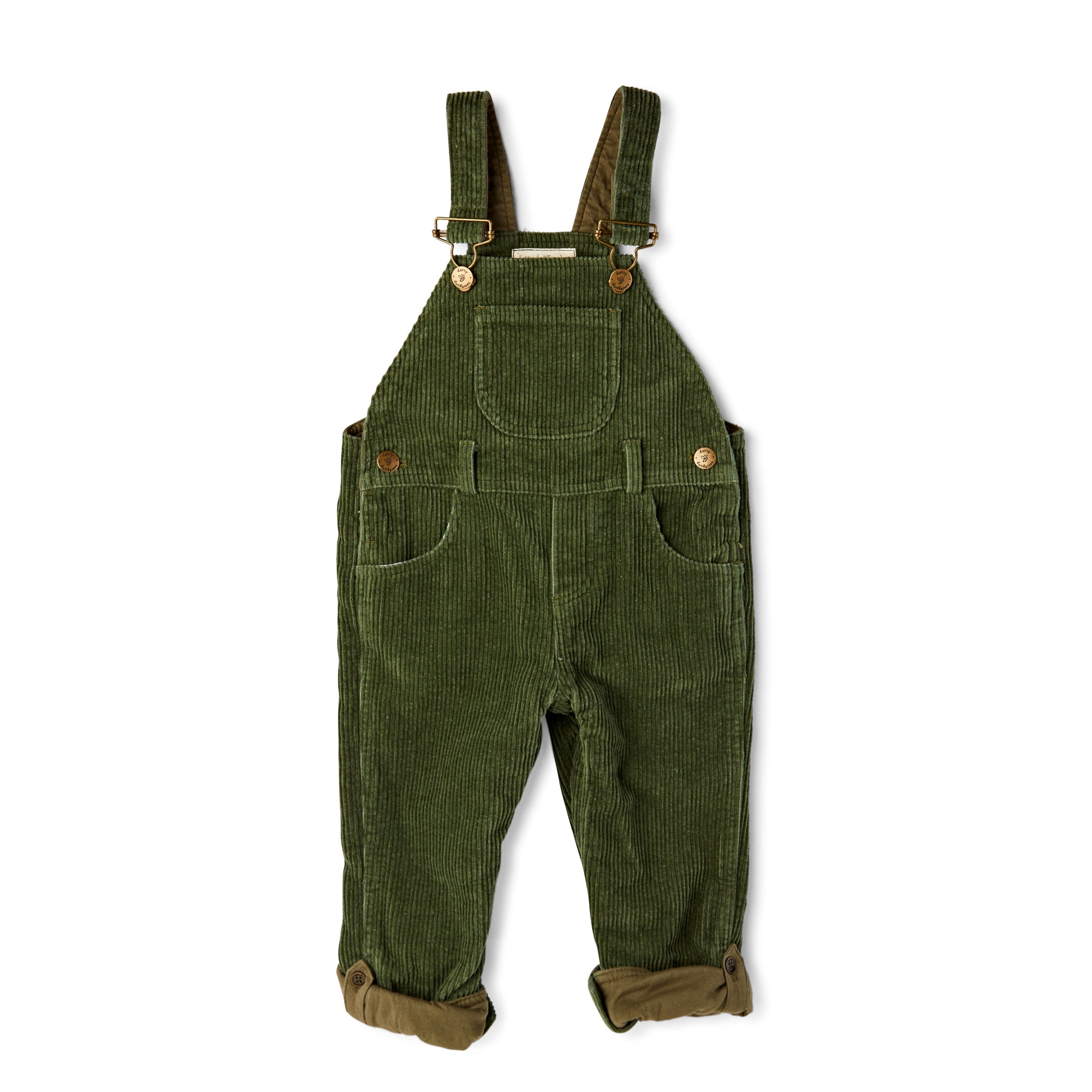 Dotty Dungarees Chunky Khaki Corduroy Overalls Mockingbird Baby & Kids