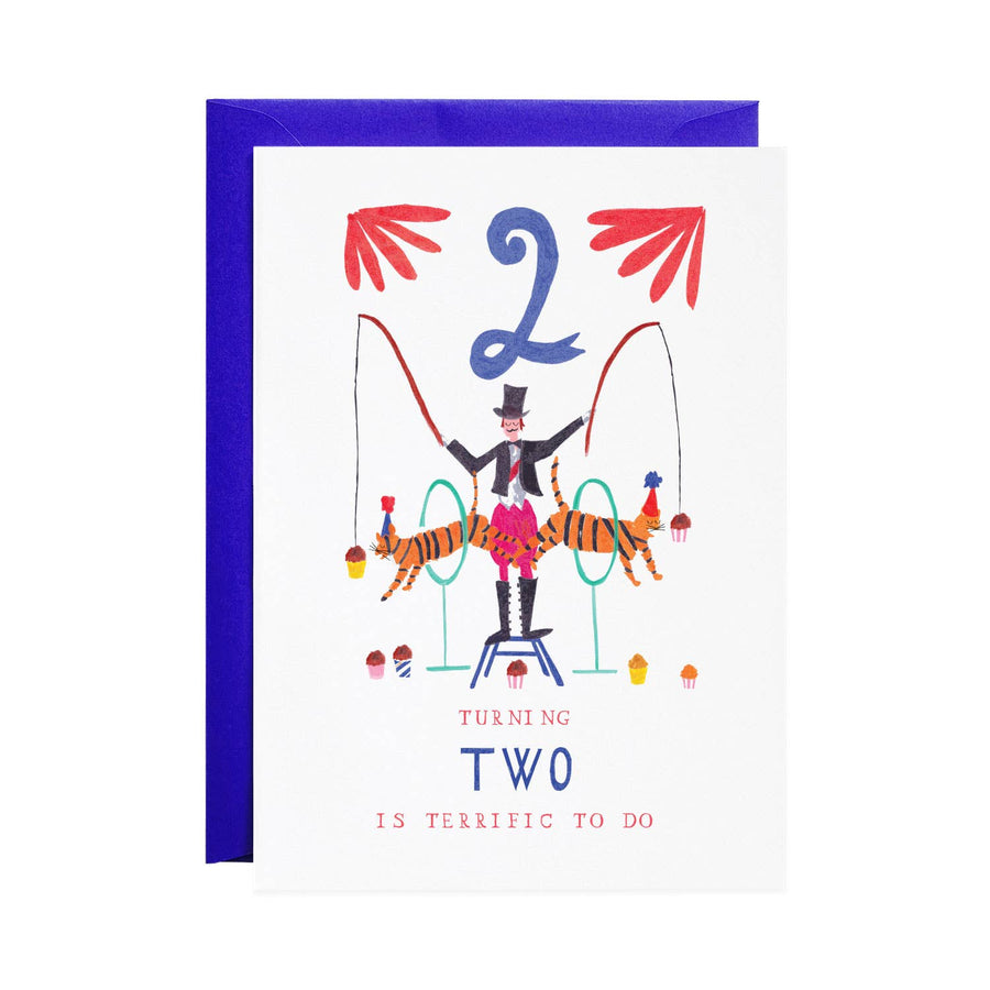 Mr Boddington’s Studio Two Tiger Tricks Birthday Card |Mockingbird Baby & Kids