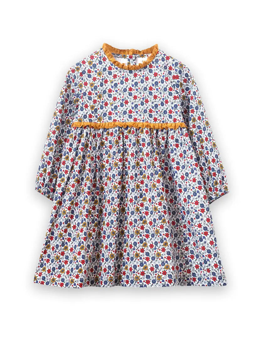 Beet World Priya Lace Trim Dress, Rainier Valley |Mockingbird Baby & Kids