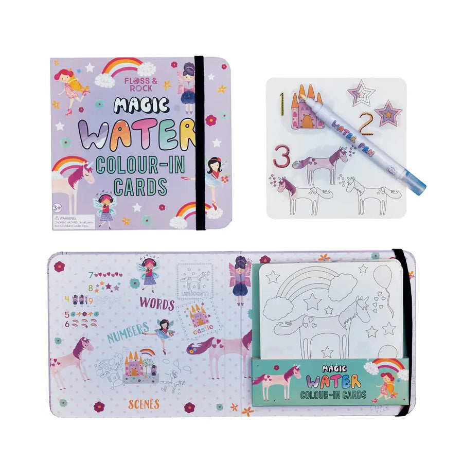 Floss & Rock Fairy Unicorn Water Pen and Cards |Mockingbird Baby & Kids