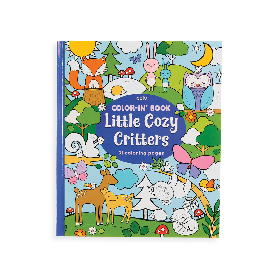 Ooly Color-in' Book - Little Cozy Critters |Mockingbird Baby & Kids