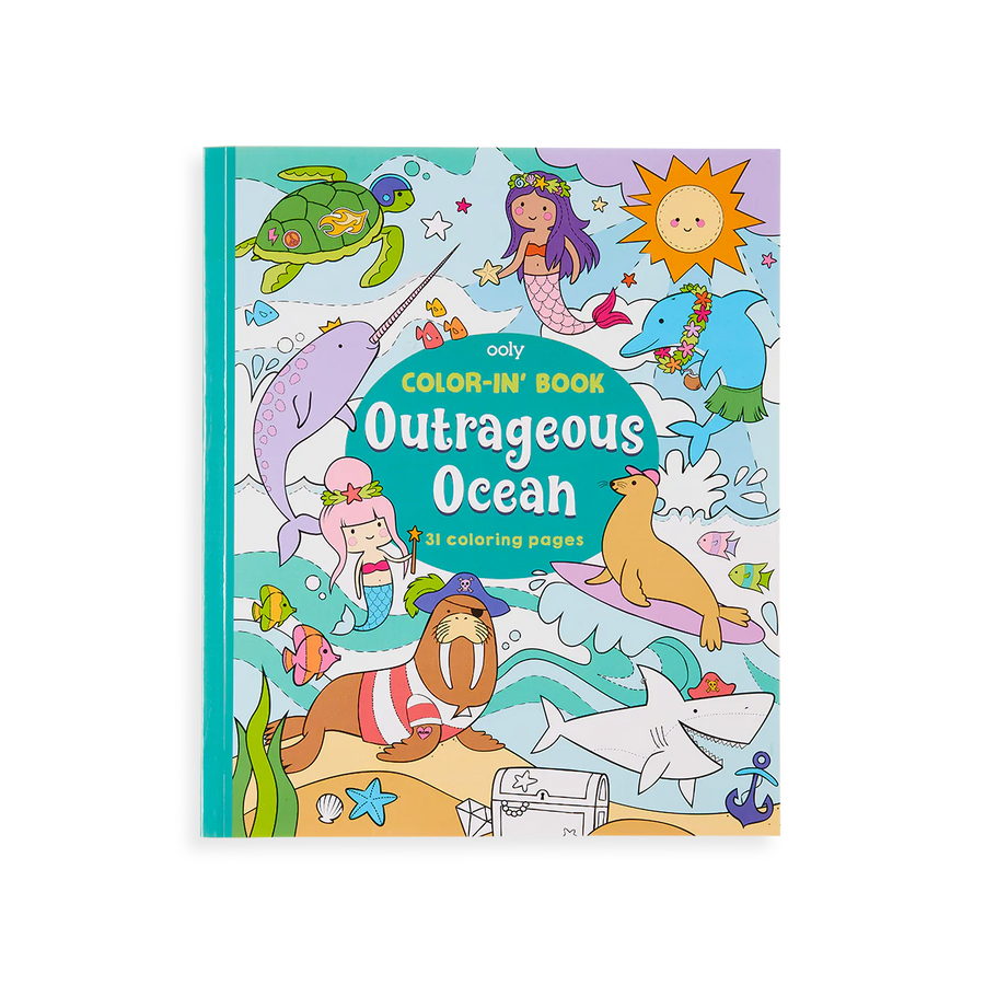 Ooly Color-in' book - Outrageous Ocean |Mockingbird Baby & Kids