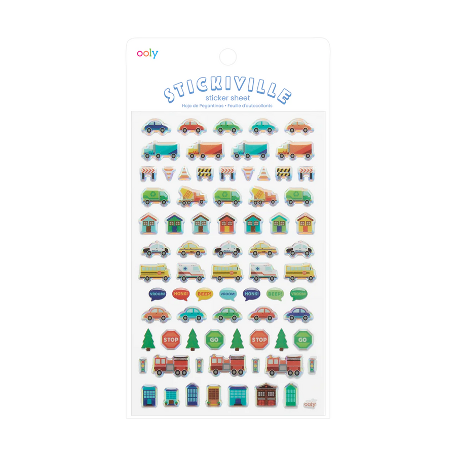 Ooly Stickiville Stickers - Workin Wheels |Mockingbird Baby & Kids