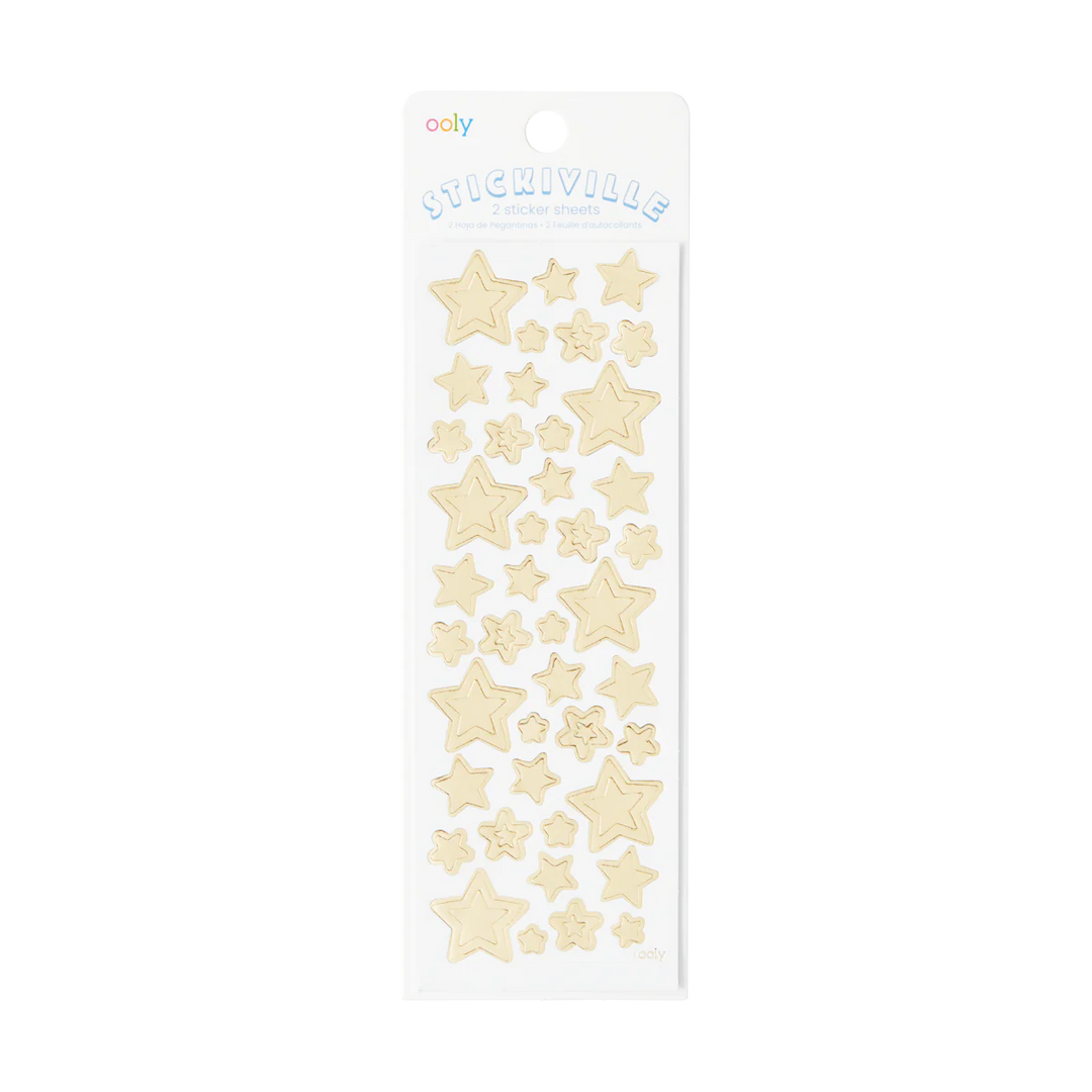 Ooly Stickiville Stickers - Gold Stars |Mockingbird Baby & Kids
