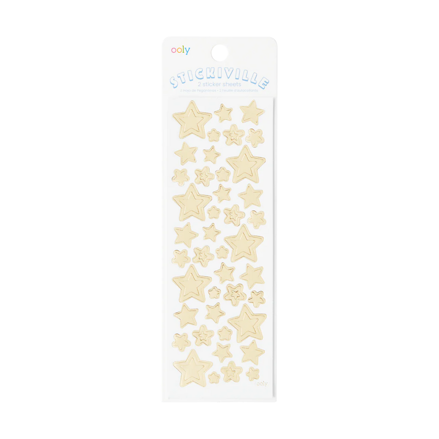 Ooly Stickiville Stickers - Gold Stars |Mockingbird Baby & Kids