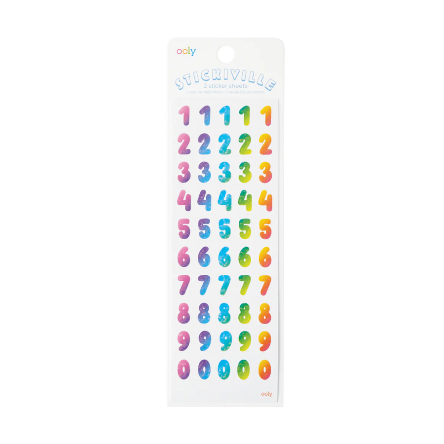Ooly Stickiville Stickers - Rainbow Numbers |Mockingbird Baby & Kids