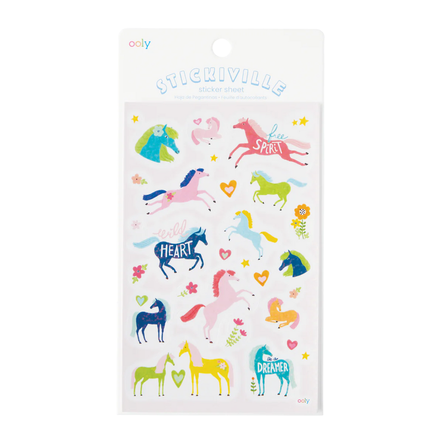 Ooly Stickiville Stickers - Wild Horses |Mockingbird Baby & Kids