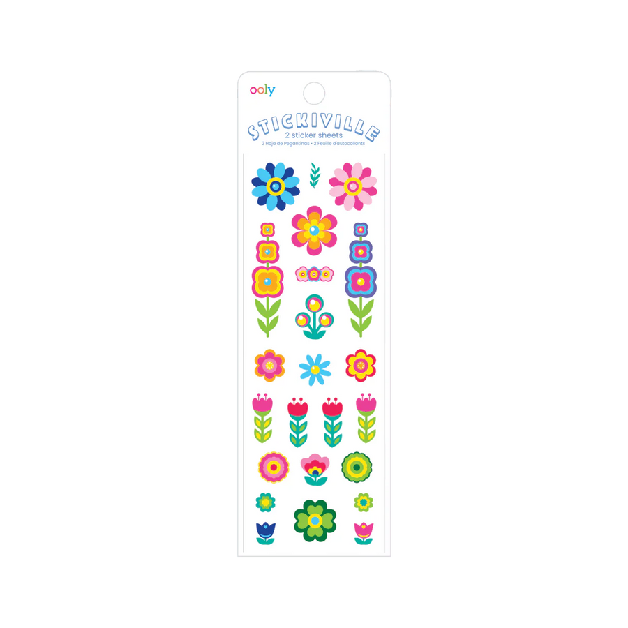 Ooly Stickiville Stickers - Fun Flowers |Mockingbird Baby & Kids