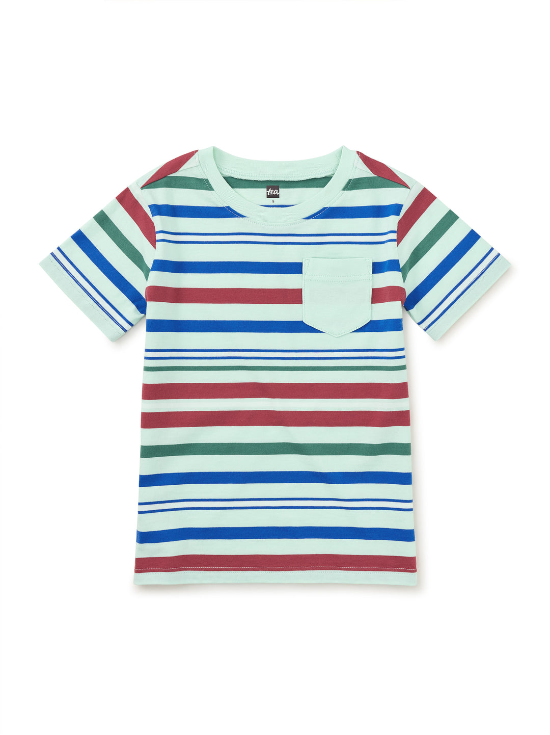 Tea Collection Stripe Pocket Tee, Garden Party |Mockingbird Baby & Kids