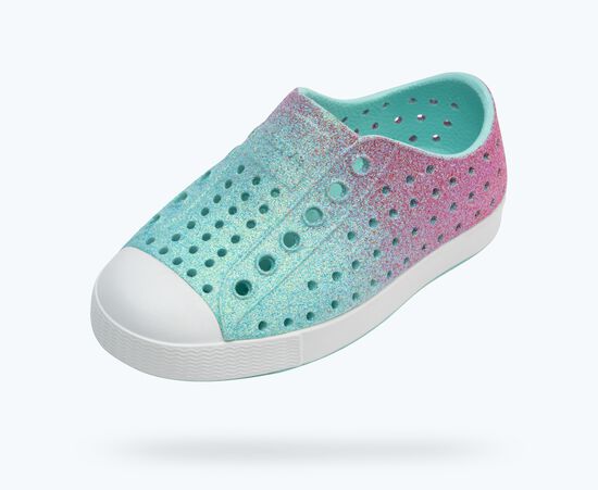 Native Shoes Jefferson Bling, Hollywood Hydrangea Bling / Shell White |Mockingbird Baby & Kids Boutique