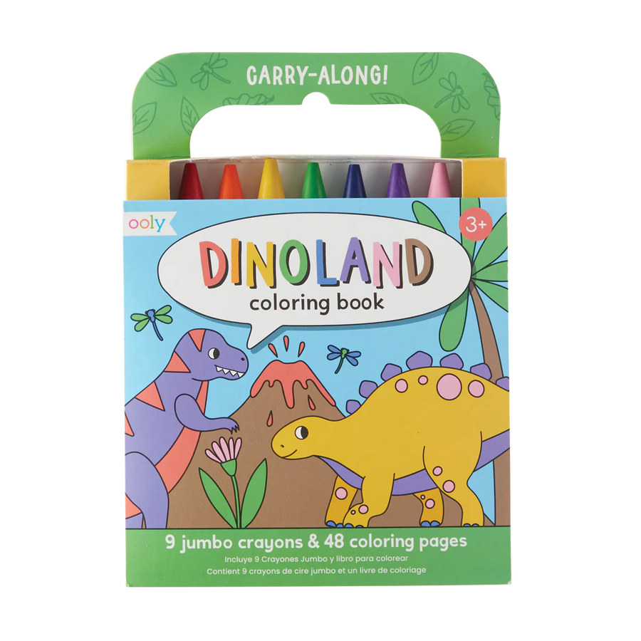 Ooly Carry Along Coloring Book Set - Dinoland |Mockingbird Baby & Kids Boutique