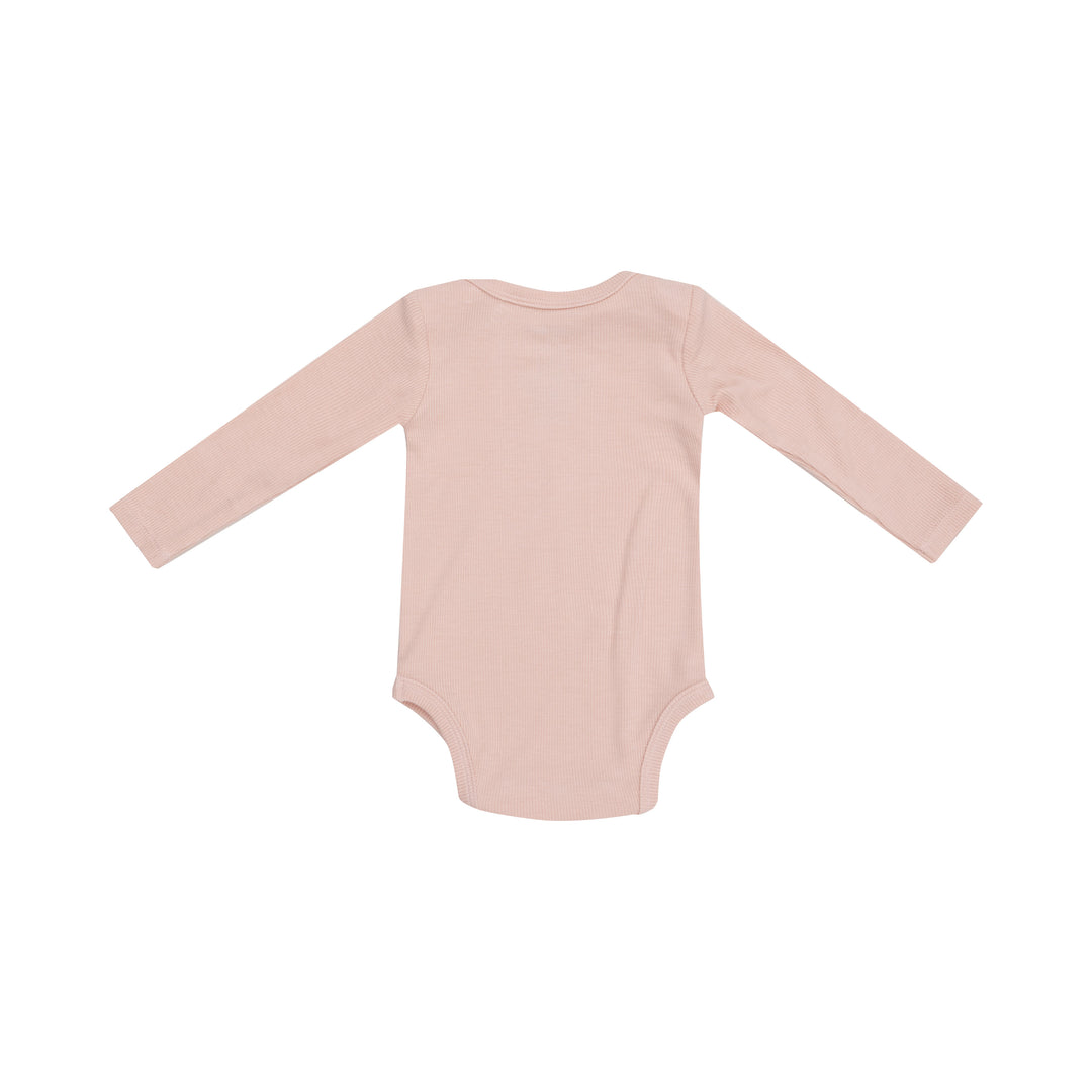 Angel Dear Pale Blush Ribbed Bodysuit |Mockingbird Baby & Kids