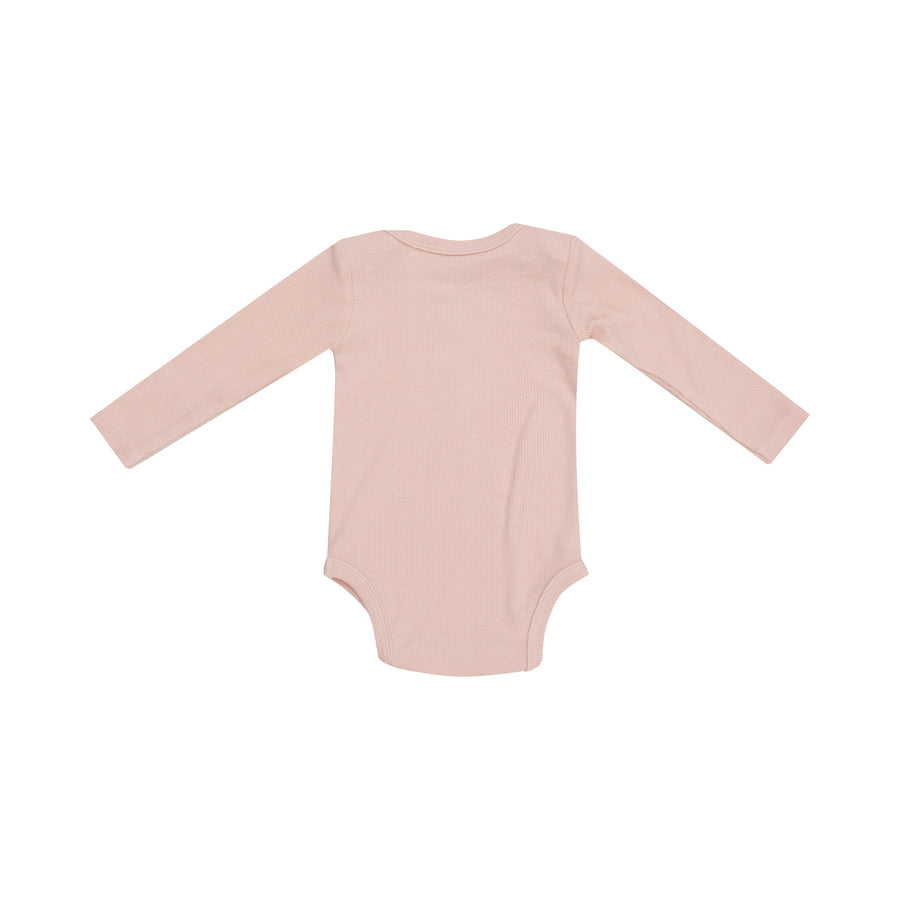 Angel Dear Pale Blush Ribbed Bodysuit |Mockingbird Baby & Kids