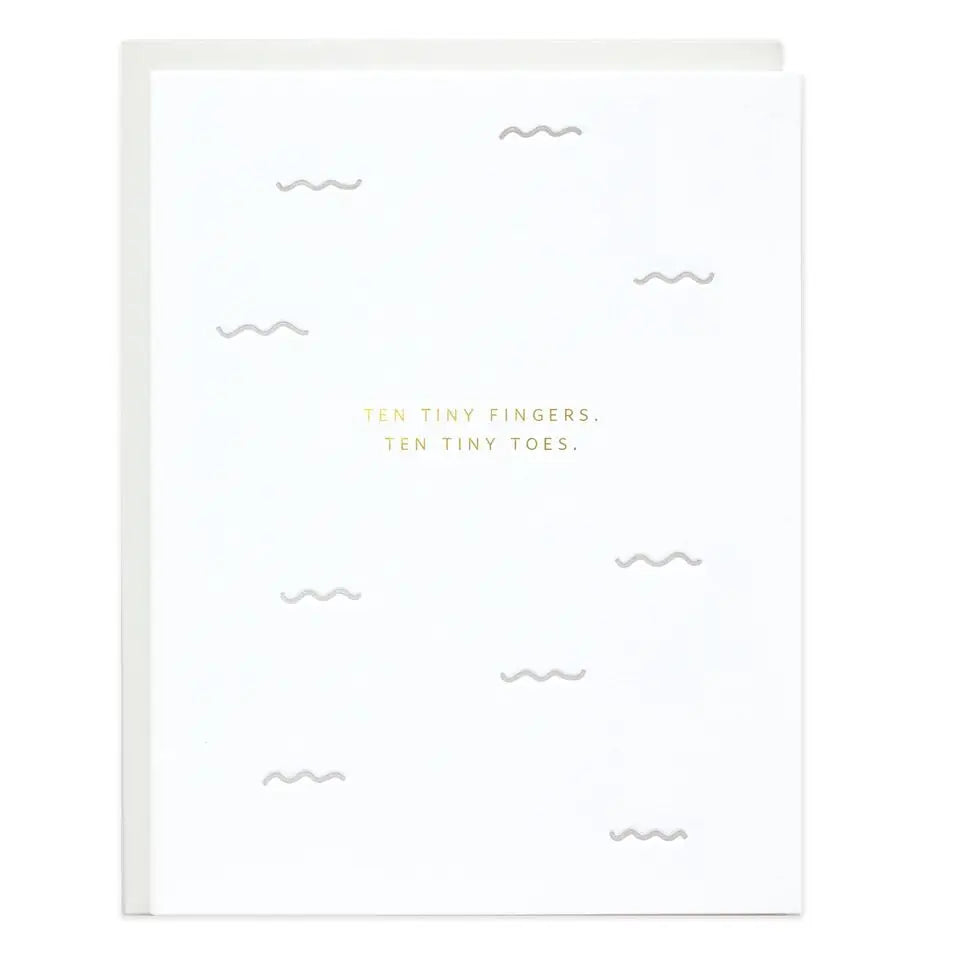 Ten Tiny Fingers Greeting Card