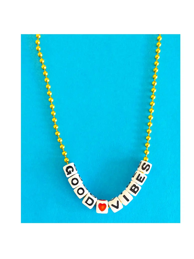 Gunner + Lux Good Vibes Necklace |Mockingbird Baby & Kids