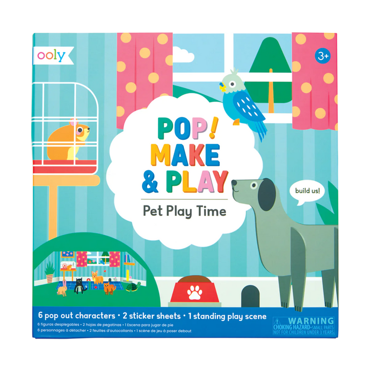Ooly Pop! Make and Play Activity Scene - Pet Play Time |Mockingbird Baby & Kids