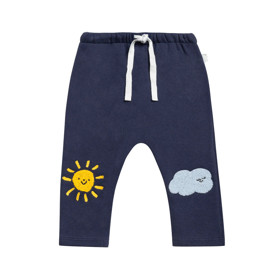 Mon Coeur Sunshine and Cloud Knee Patch Pant |Mockingbird Baby & Kids