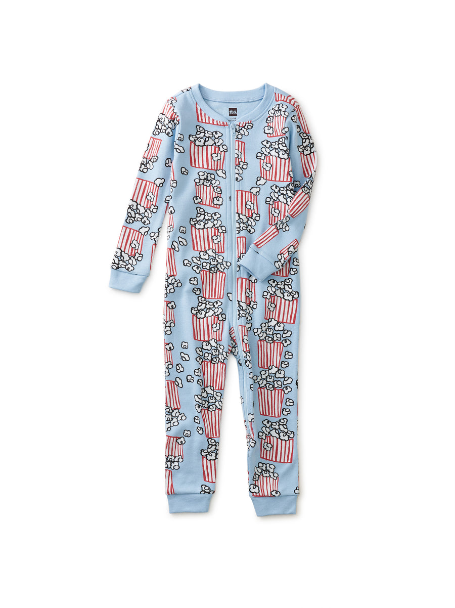 Tea Collection Sleep Tight Baby Pajamas, Popcorn Party |Mockingbird Baby & Kids