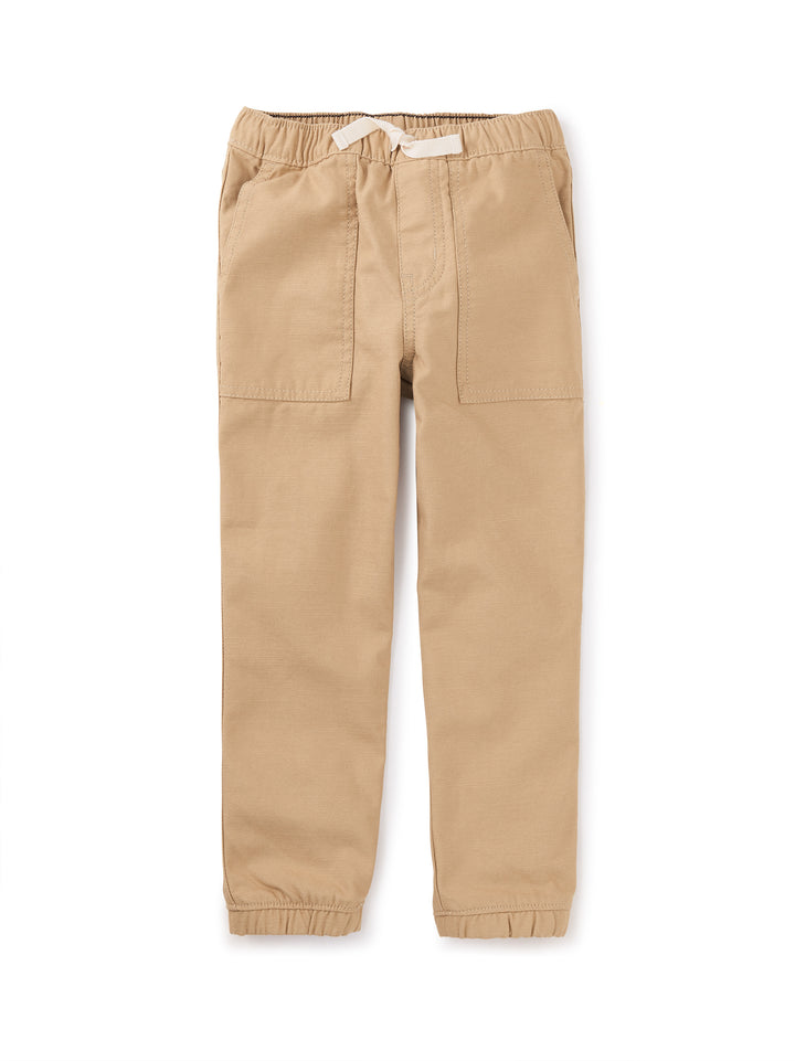 Tea Collection Game On Reverse Twill Pant, Dune Grass |Mockingbird Baby & Kids