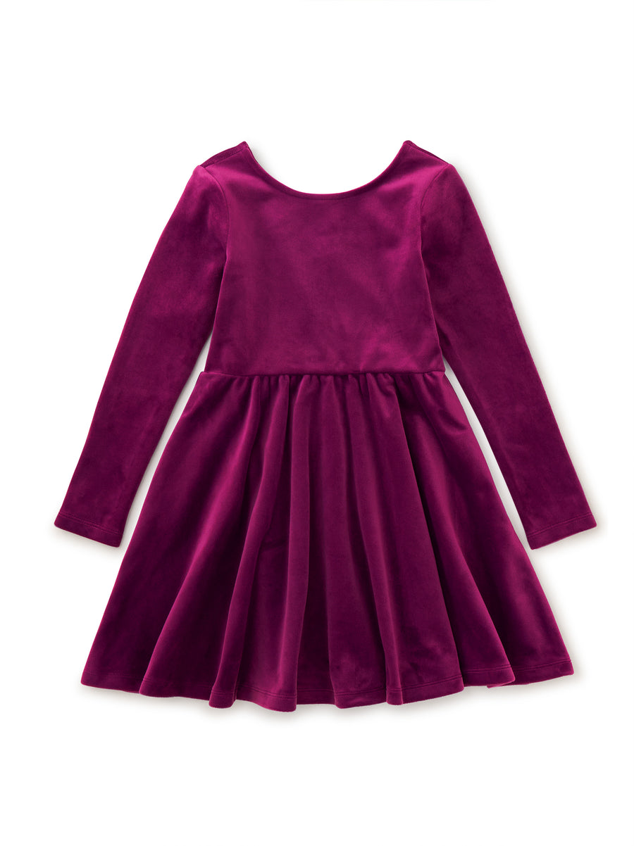 Tea Collection Velour Ballet Dress, Cosmic Berry |Mockingbird Baby & Kids