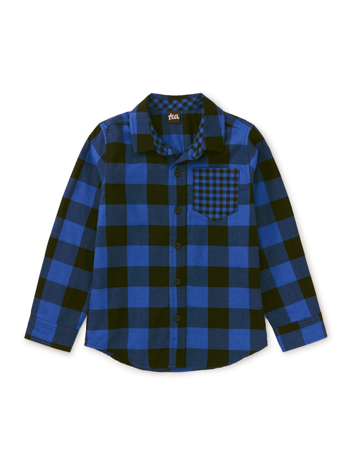 Tea Collection Double Weave Plaid Button Down, Bursa Plaid |Mockingbird Baby & Kids