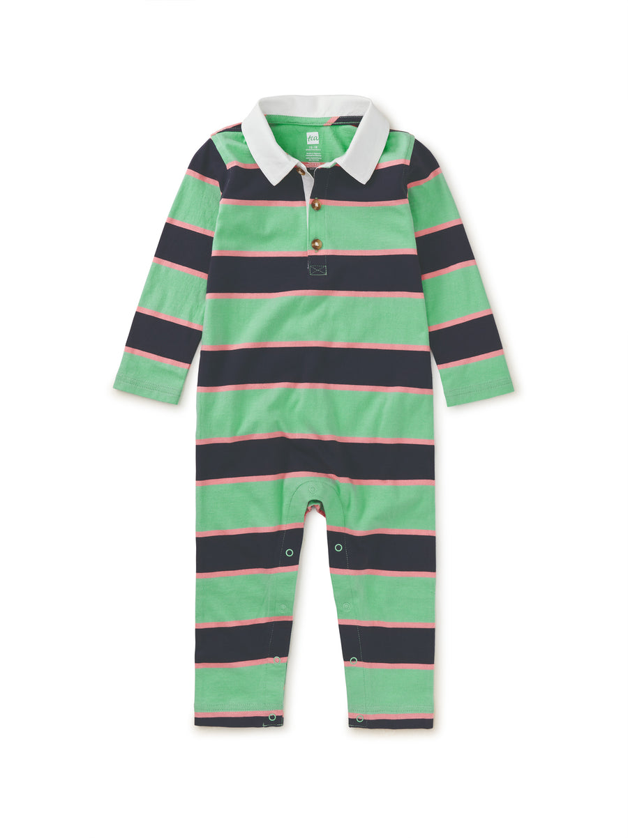 Tea Collection Rugby Polo Baby Romper, Parkside |Mockingbird Baby & Kids