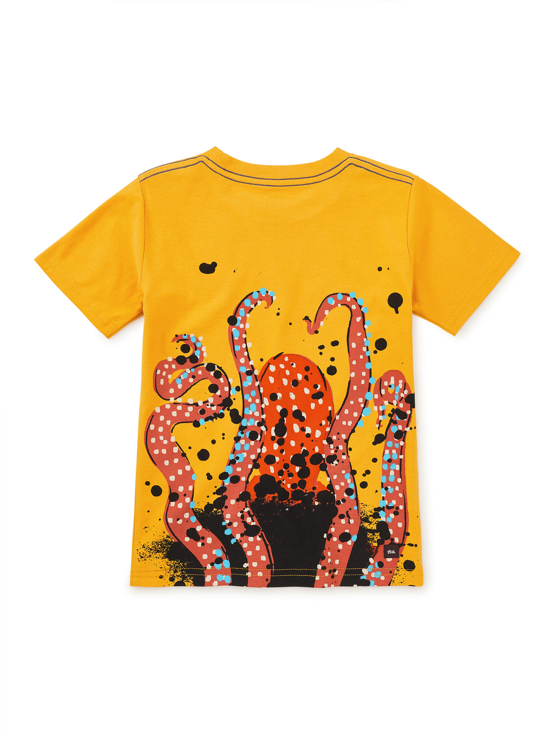 Octopus Ink Graphic Tee, Gold