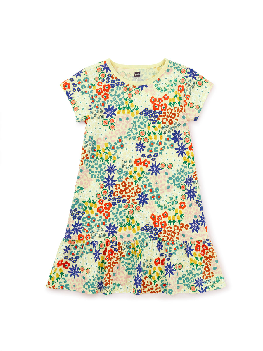 Tea Collection Ruffle Hem Dress, Watamu Tropical Floral |Mockingbird Baby & Kids