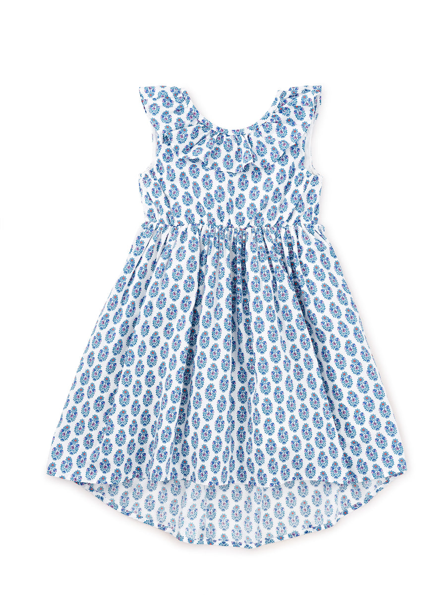 Tea Collection Ruffle Hi-Lo Dress, Suma Bouquet |Mockingbird Baby & Kids