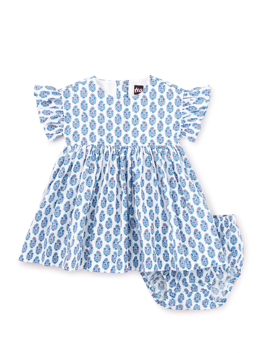 Tea Collection Ruffle Sleeve Baby Dress, Suma Bouquet |Mockingbird Baby & Kids