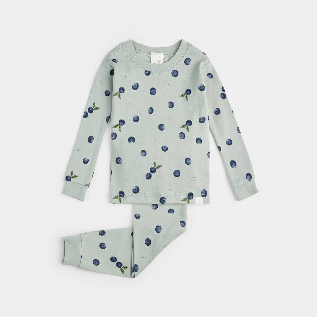 Blueberry Print Pajama Set