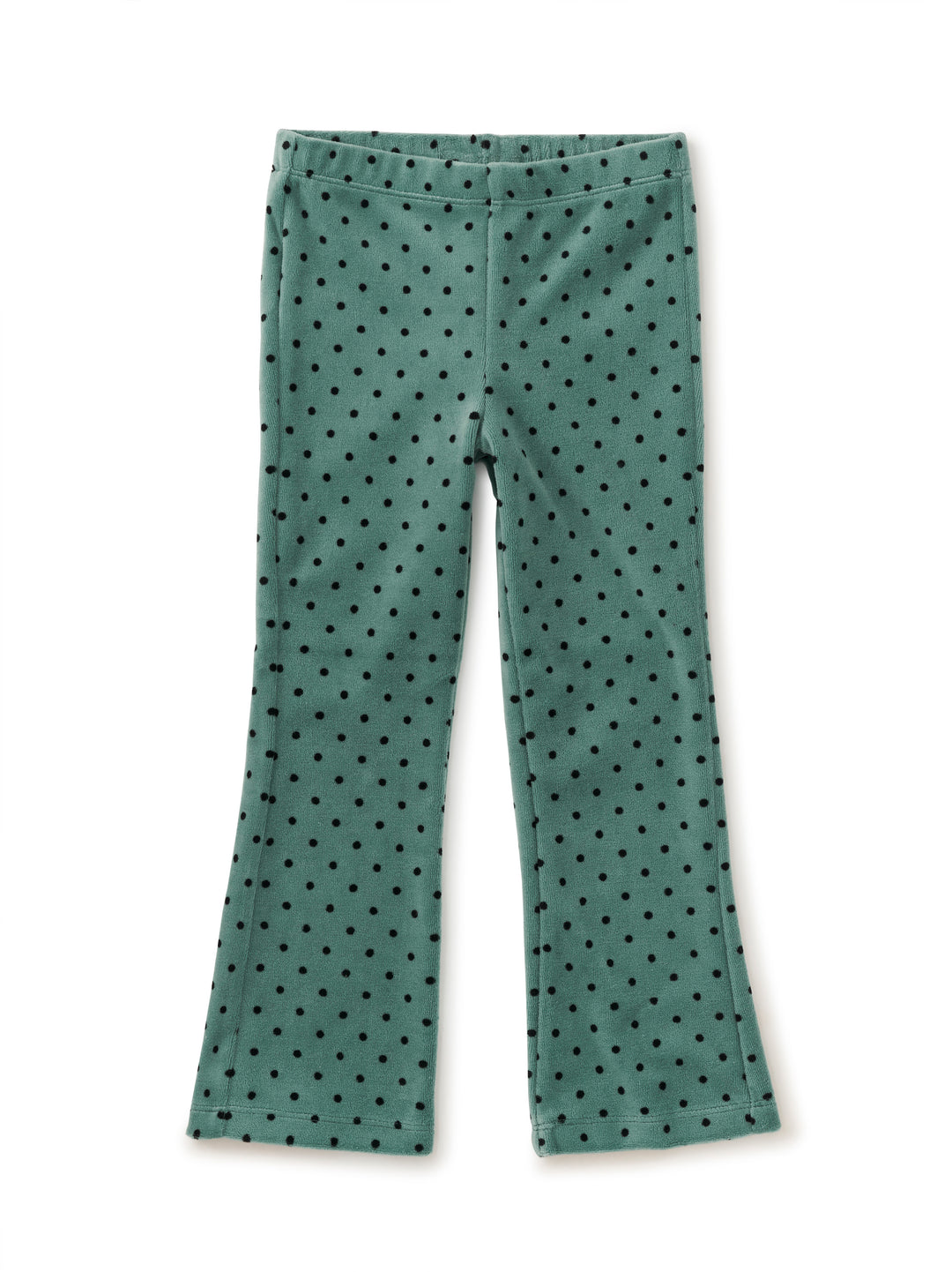 Tea Collection Polka Dot Velour Flare, Dot Sagebrush |mockingbird baby & kids