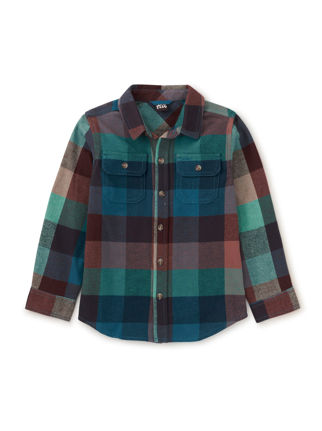 Tea Collection Flannel Button Up Shirt, Anatolian Plaid II |Mockingbird Baby & Kids