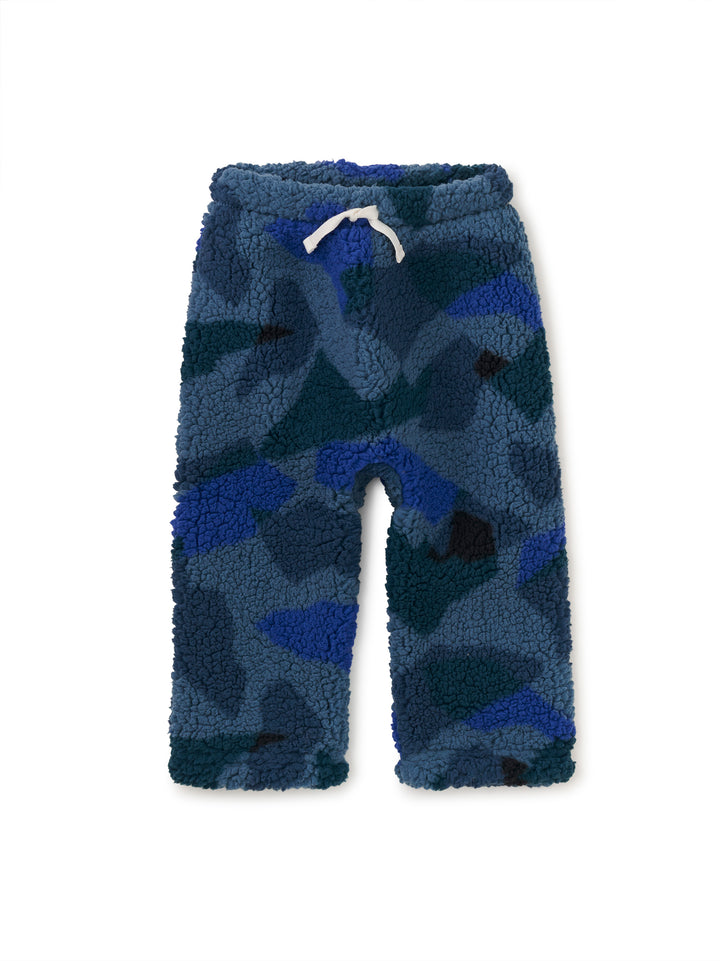 Tea Collection Teddy Fleece Pants, El Calafate Glaciar Camo |mockingbird baby & kids