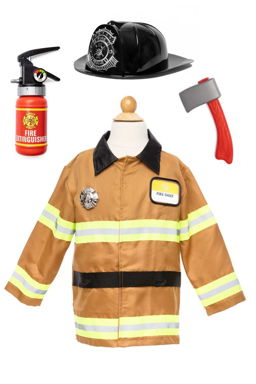 Tan Fireman Costume Set