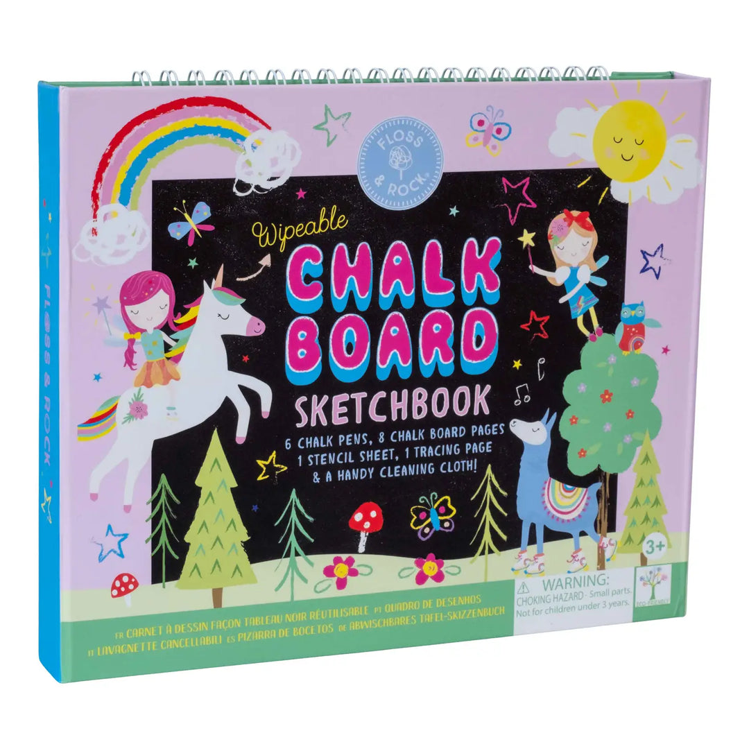 Floss & Rock Rainbow Fairy Chalkboard Sketchbook |Mockingbird Baby & Kids